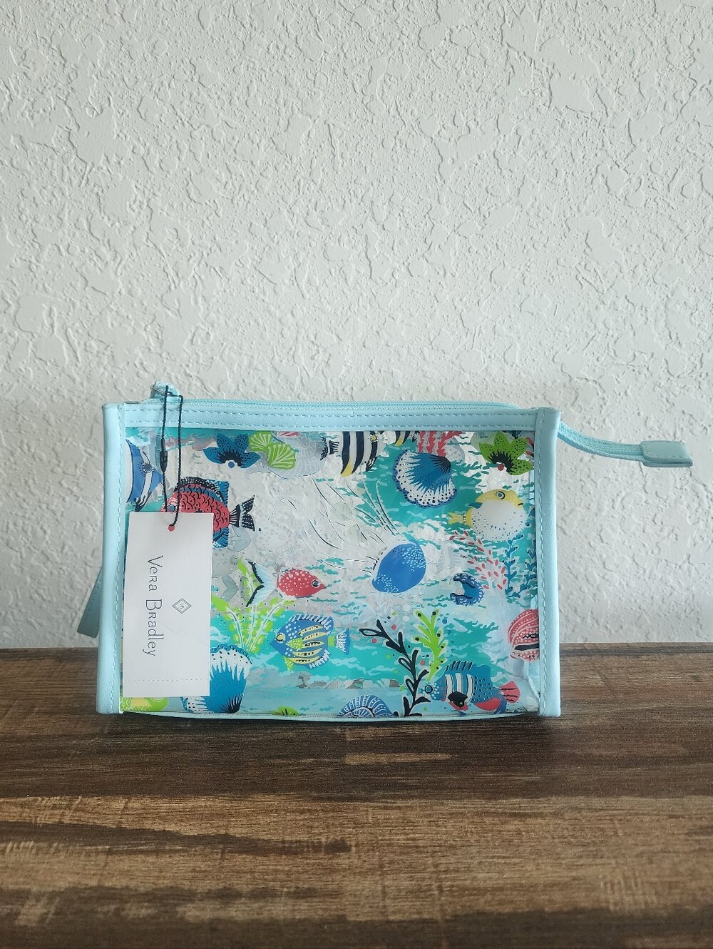 NWT DISCONTINUED Vera Bradley Antilles Treasure Wristlet Cosmetic Pouch Case